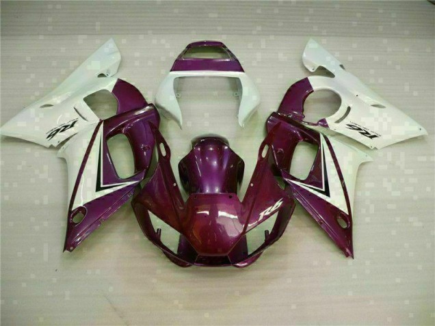 Carénage Yamaha R6 98-02 - Violet Blanc Carénage Yamaha R6 98-02 - Violet Blanc