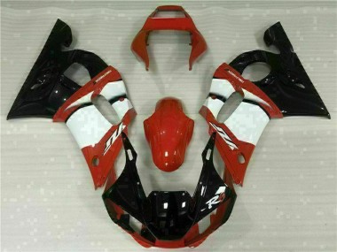 Carénage Yamaha R6 98-02 - Rouge Blanc en Ligne