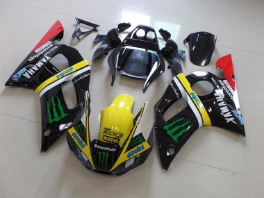 Carénage Yamaha R6 98-02 - Noir Jaune Monster en Ligne