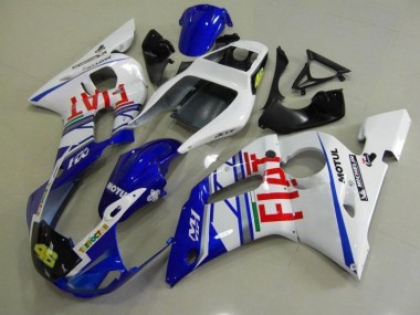 Carénage Yamaha R6 98-02 - Bleu Blanc Fiat en Ligne