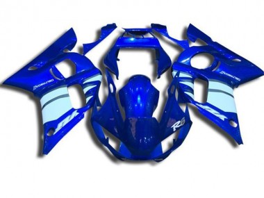 Carénage Yamaha R6 98-02 - Bleu et Blanc en Ligne