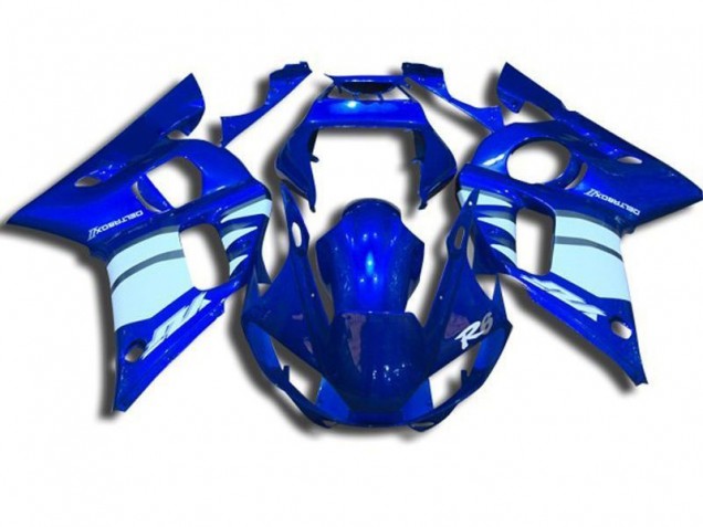 Carénage Yamaha R6 98-02 - Bleu et Blanc Carénage Yamaha R6 98-02 - Bleu et Blanc