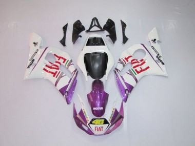 Carénage Yamaha R6 98-02 - Blanc Violet Fiat 46 en Ligne