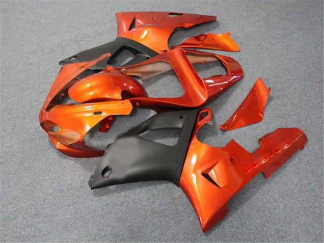 Carénage Yamaha R1 00-01 - Orange Noir Carénage Yamaha R1 00-01 - Orange Noir