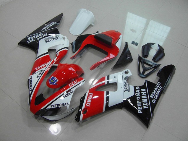 Carénage Yamaha R1 00-01 - Rouge Noir Brillant Carénage Yamaha R1 00-01 - Rouge Noir Brillant