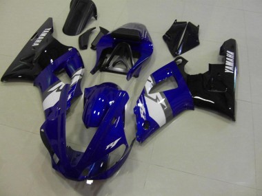 Carénage Yamaha R1 00-01 - Bleu Noir Blanc en Ligne