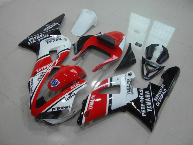 Carénage Yamaha R1 00-01 - Rouge Blanc Yamalube Carénage Yamaha R1 00-01 - Rouge Blanc Yamalube