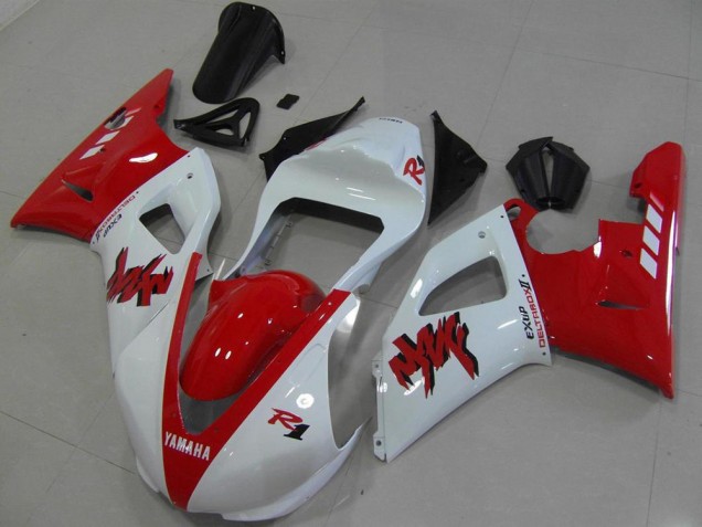 Carénage Yamaha R1 00-01 - Rouge Blanc Courses Carénage Yamaha R1 00-01 - Rouge Blanc Courses