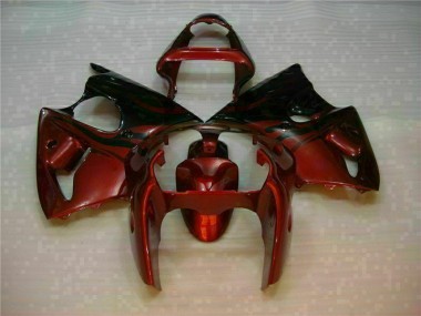 Carénages Kawasaki ZX6R 00-02 - Rouge en Ligne