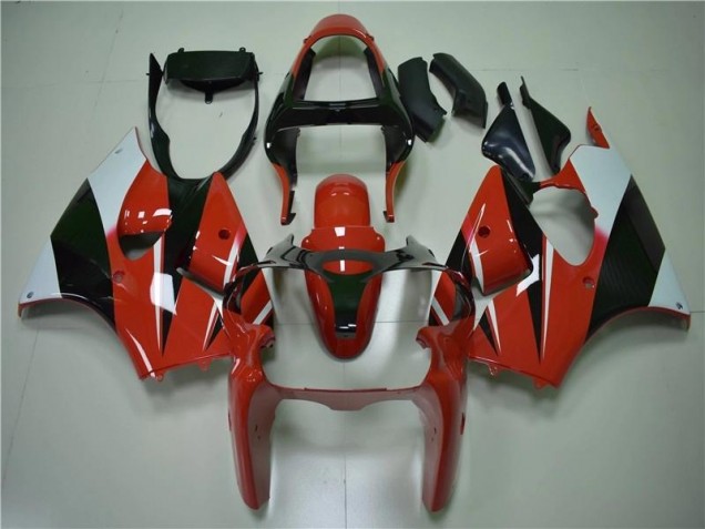 Carénage Kawasaki ZX6R 00-02 - Rouge Noir Blanc Carénage Kawasaki ZX6R 00-02 - Rouge Noir Blanc