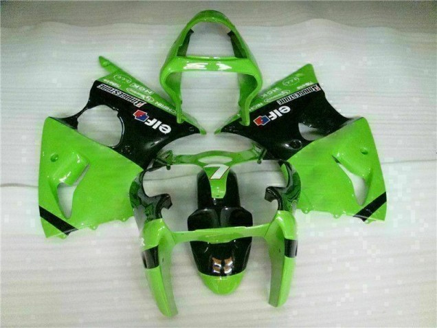 Kit Carénages Complet Kawasaki ZX6R 00-02 - Vert Noir