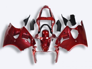 Kit Carénages Complet Kawasaki ZX6R 00-02 - Rouge en Ligne