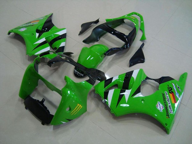 Carénage Kawasaki ZX6R 00-02 - Vert Noir