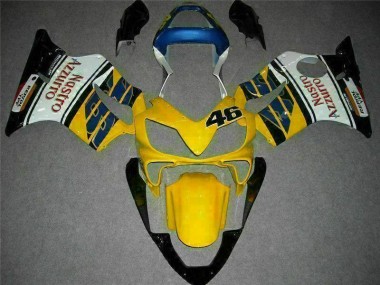 Carénage Honda CBR 600 F4i 01-03 - Jaune Blanc en Ligne