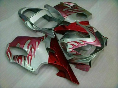 Carénage Honda CBR 600 F4i 01-03 - Rouge Flamme Argent en Ligne