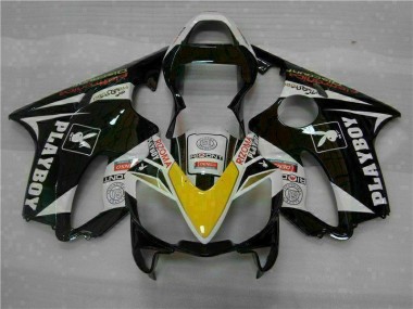 Carénage Honda CBR 600 F4i 01-03 - Jaune Argent Noir Playboy en Ligne