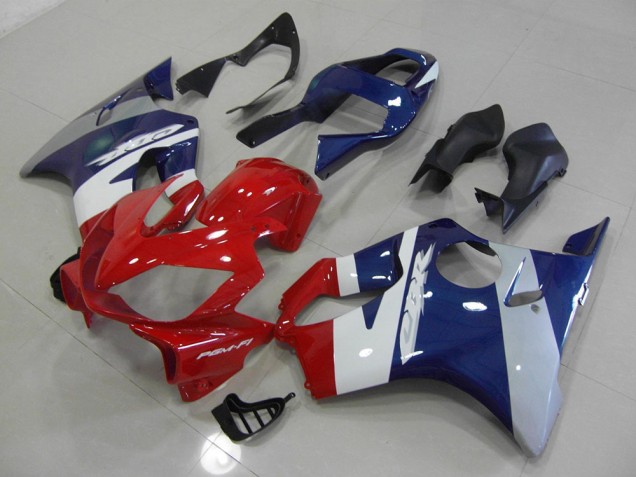 Carénage Honda CBR 600 F4i 01-03 - Rouge Bleu Argent