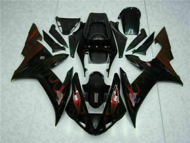 Kit Carénages Complet Yamaha R1 02-03 - Noir en Ligne