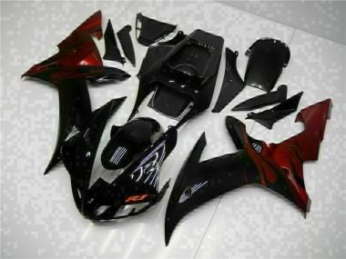 Carenages & Carrosserie Yamaha R1 02-03 - Noir en Ligne