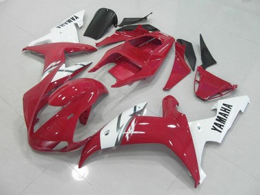 Carénage Yamaha R1 02-03 - Rouge Blanc en Ligne