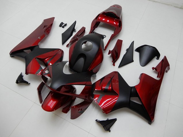 Carrosserie Honda CBR 600 RR 03-04 - Rouge Noir Carrosserie Honda CBR 600 RR 03-04 - Rouge Noir