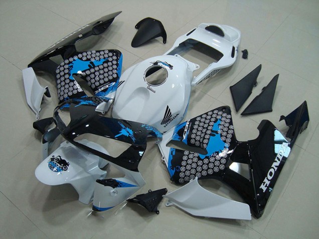 Carénage Honda CBR 600 RR 03-04 - Blanc Noir Bleu