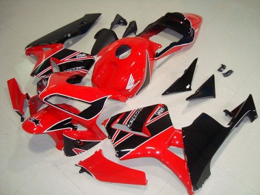 Kit Carénages & Plastique Honda CBR 600 RR 03-04 - Rouge Noir en Ligne