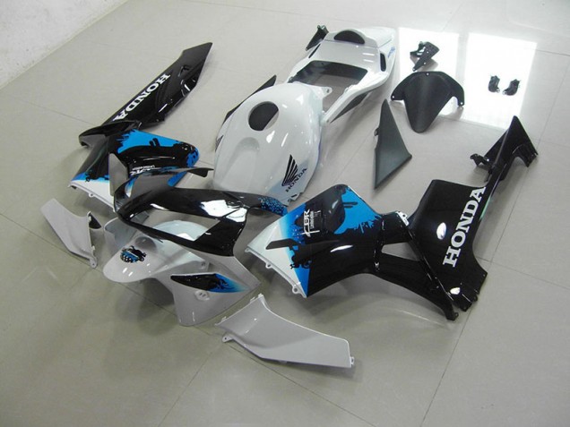 Carénages Honda CBR 600 RR 03-04 - Blanc Noir Bleu