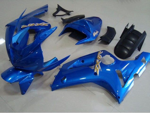 Carénage Kawasaki ZX6R 03-04 - Light Bleu