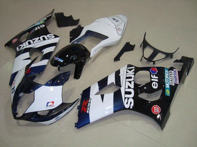Carénage Suzuki GSXR 1000 K3 03-04 - Blanc Noir Elf Carénage Suzuki GSXR 1000 K3 03-04 - Blanc Noir Elf