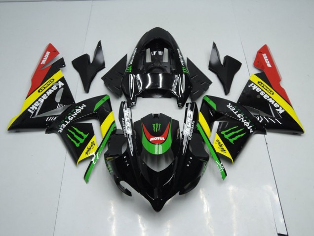 Carénage Kawasaki ZX10R 03-05 - Noir Jaune Monster