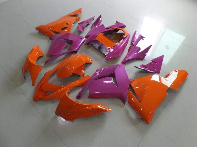 Carénage Kawasaki ZX10R 03-05 - Orange et Rose