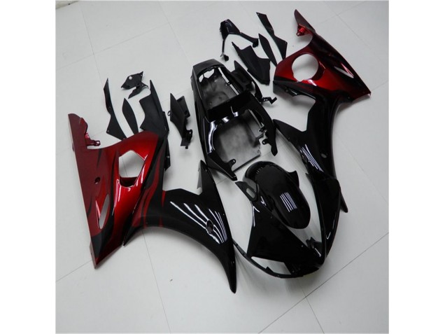 Carénage Yamaha R6 03-05 - Noir Rouge