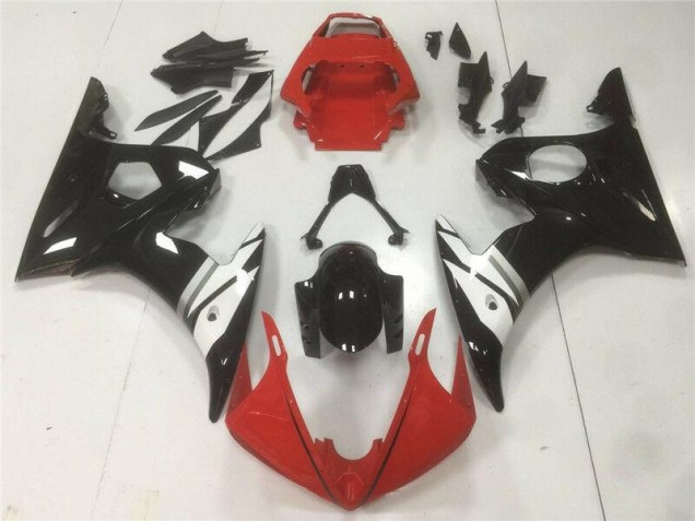 Carénage Yamaha R6 03-05 - Rouge Noir Blanc