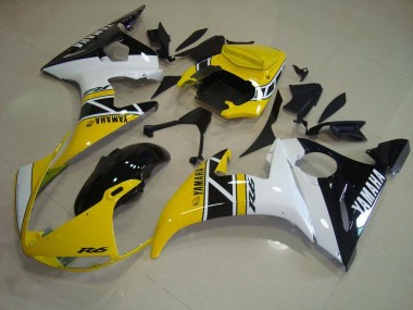 Carénage Yamaha R6 03-05 - Jaune Anniversary en Ligne