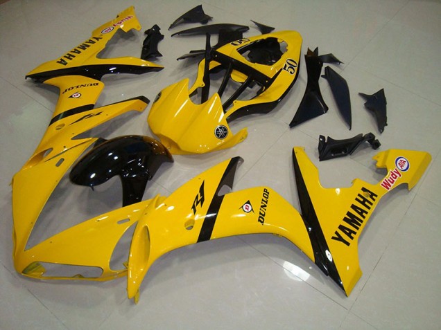 Carénage Yamaha R1 04-06 - Jaune Noir