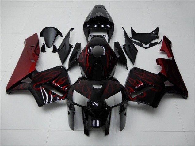 Carénage Honda CBR 600 RR 05-06 - Rouge Flamme Noir