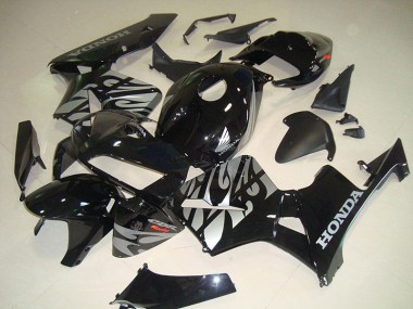 Carénage Honda CBR 600 RR 05-06 - Noir Blanc Flamme en Ligne