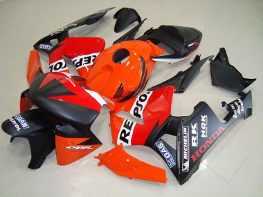 Carénage Honda CBR 600 RR 05-06 - Noir Mat Repsol Courses en Ligne