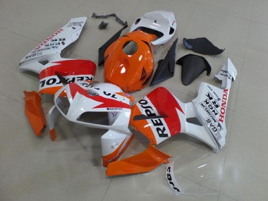 Carénage Honda CBR 600 RR 05-06 - Orange Blanc Repsol en Ligne