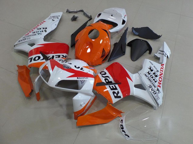 Carénage Honda CBR 600 RR 05-06 - Orange Blanc Repsol Carénage Honda CBR 600 RR 05-06 - Orange Blanc Repsol