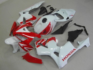 Kit Carénages Complet Honda CBR 600 RR 05-06 - Rouge Blanc en Ligne