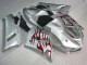Carénage Kawasaki ZX6R 05-06 - Argent Rouge Flamme Carénage Kawasaki ZX6R 05-06 - Argent Rouge Flamme
