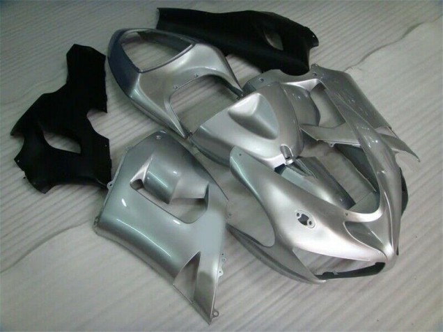Carénage Kawasaki ZX6R 05-06 - Argent Noir