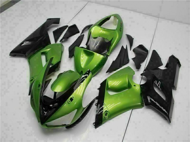 Kit Carénages & Plastique Kawasaki ZX6R 05-06 - Vert