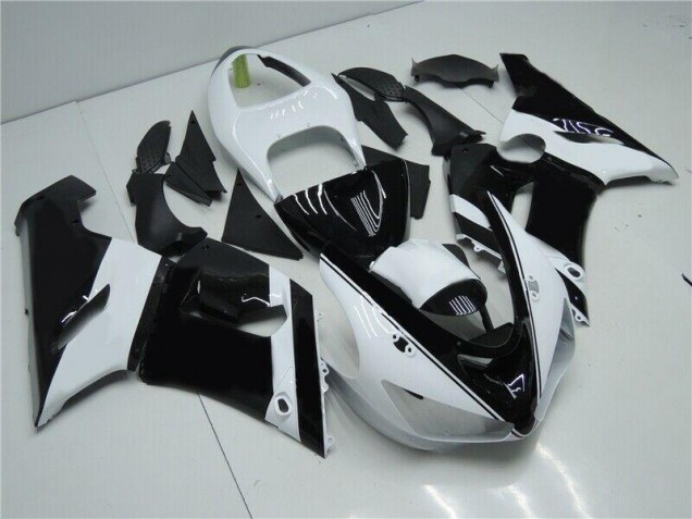 Carénage Kawasaki ZX6R 05-06 - Noir Blanc Carénage Kawasaki ZX6R 05-06 - Noir Blanc