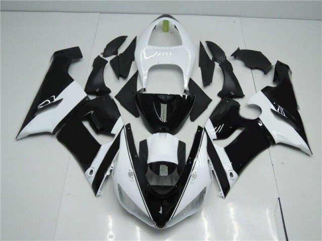 Carénage Kawasaki ZX6R 05-06 - Noir Blanc Carénage Kawasaki ZX6R 05-06 - Noir Blanc