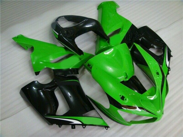 Carénage Kawasaki ZX6R 05-06 - Vert Blanc Noir