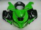 Carénage Kawasaki ZX6R 05-06 - Vert Blanc Noir