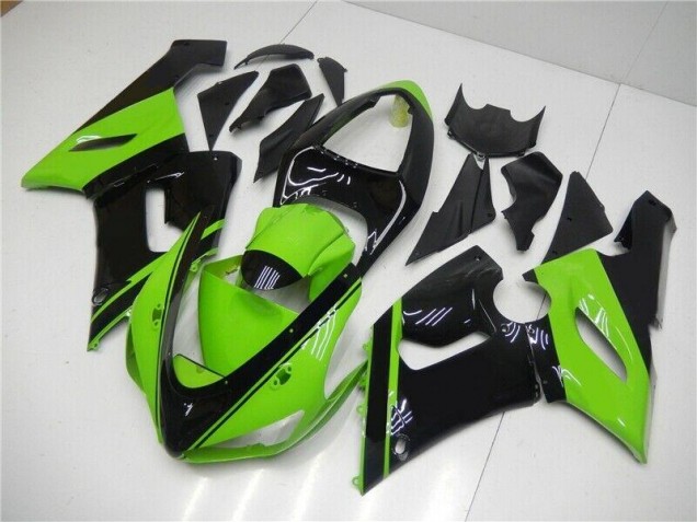 Carénages Kawasaki ZX6R 05-06 - Vert Noir